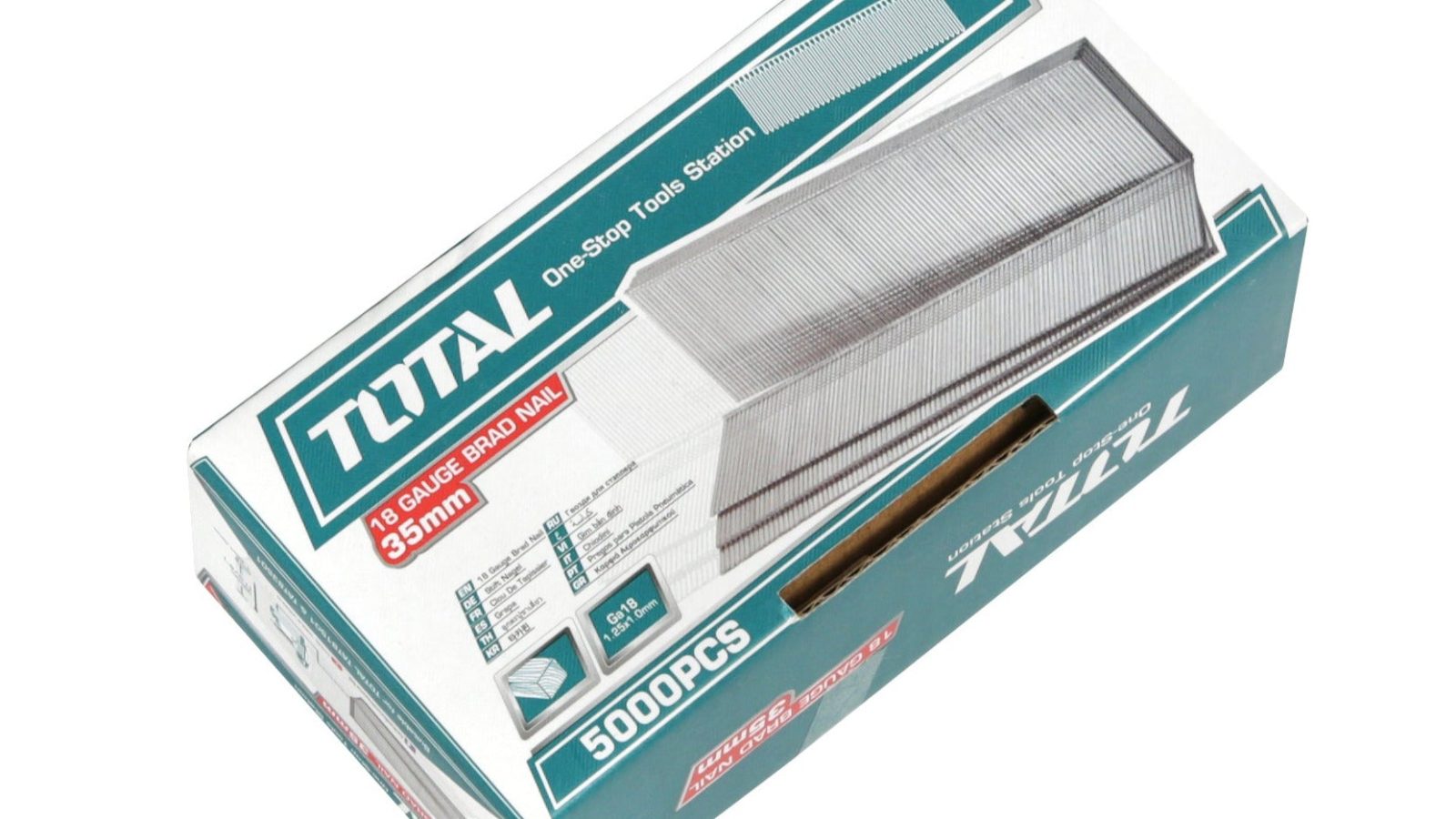 Total 18 Gauge Brad Nails 25-50mm – 5000pcs