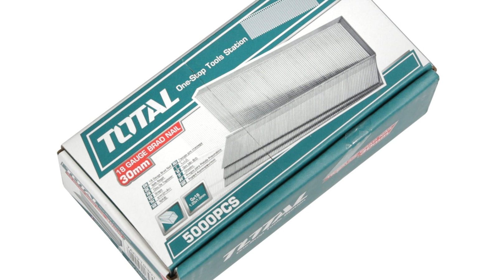 Total 18 Gauge Brad Nails 25-50mm – 5000pcs