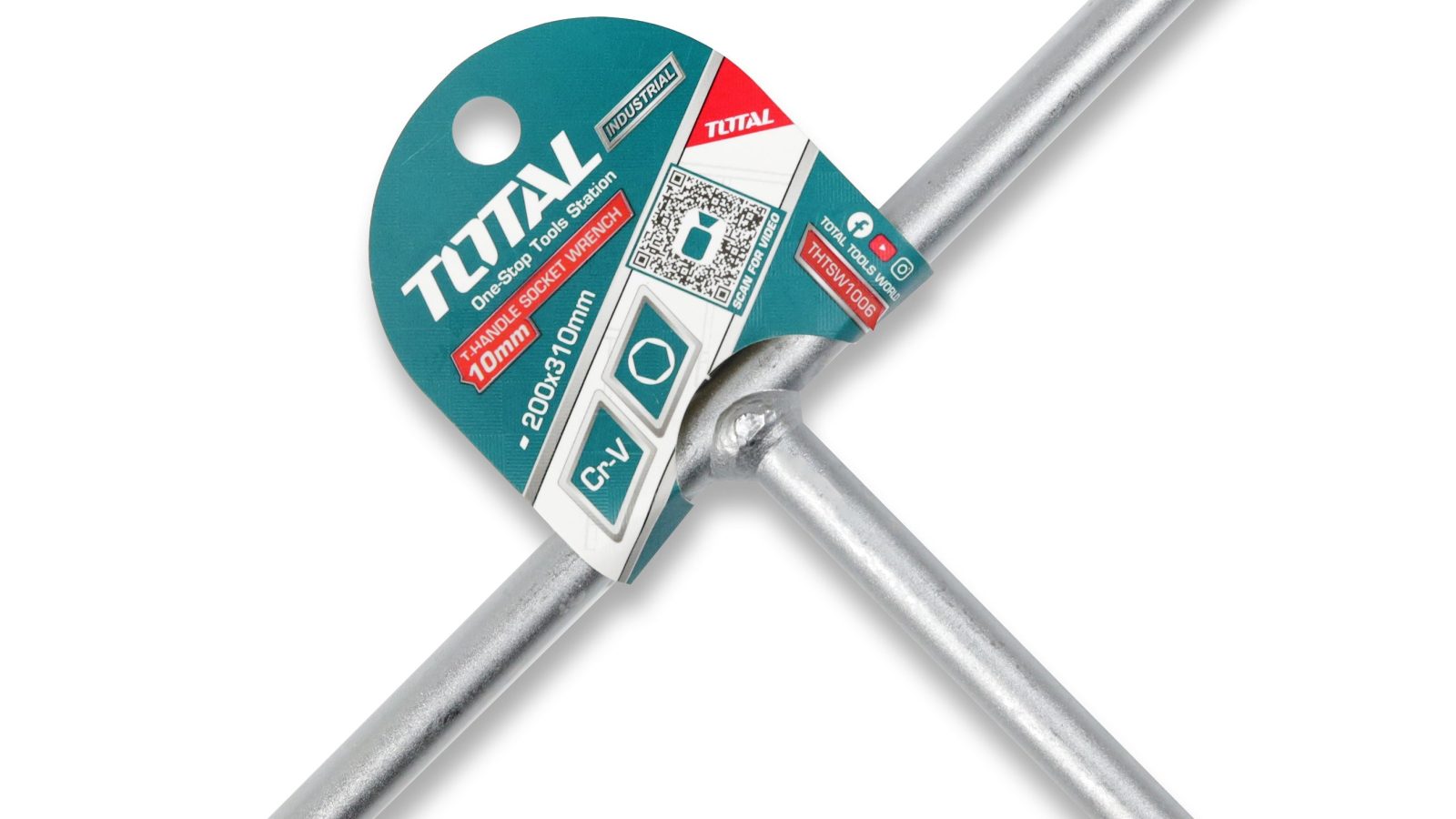 Total T Handle Socket Wrench 10mm – THTSW1006