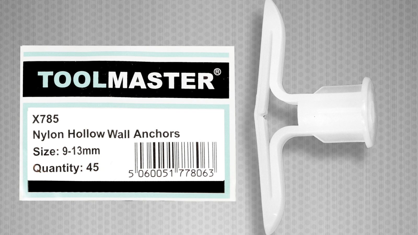 Toolmaster Nylon Hollow Wall Anchors – Size 9-13mm