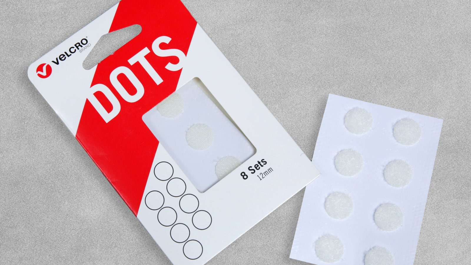 Velcro Brand Hook & Loop Self Adhesive Dots 12mm – Pack of 8 Sets