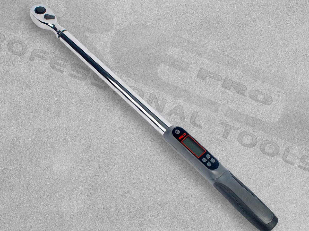 Red Pro Tools 1/2″ Drive Extra Long Digital Torque Wrench (600mm)