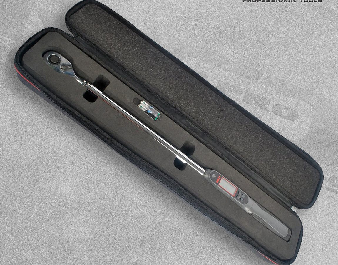 Red Pro Tools 1/2″ Drive Extra Long Digital Torque Wrench (600mm)