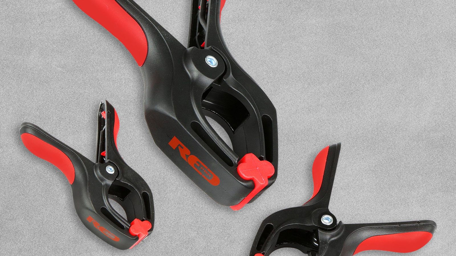 Red Pro Soft Grip Spring Release Clamps – 6″ (150mm)