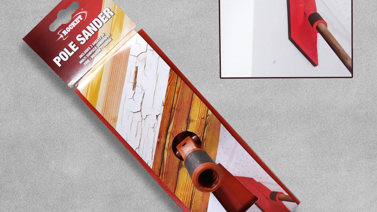 Rocket Mouse Pole Sander with 3 Sanding Sheets