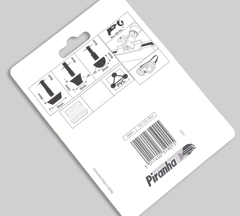 Piranha Router Cutter Bits Set of 3