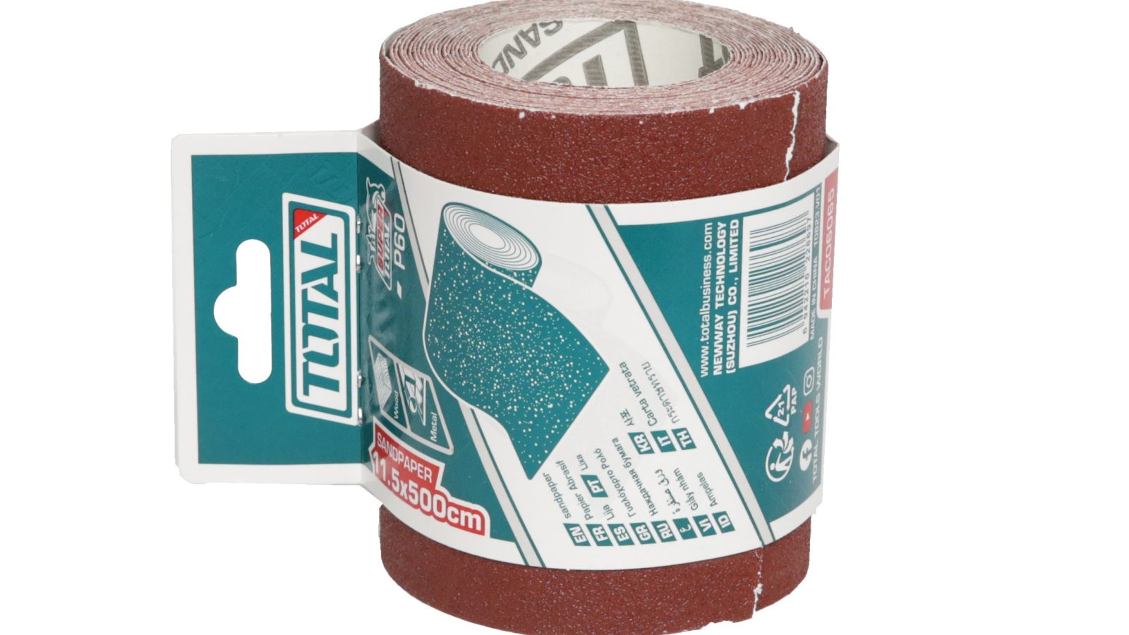 Total Sandpaper Roll 115mm x 5metre P40-P240 Various Grits