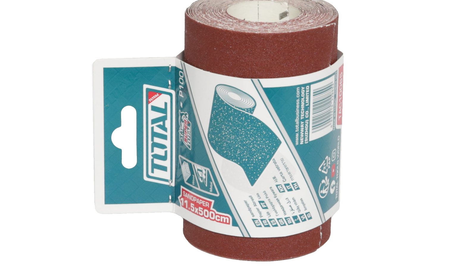 Total Sandpaper Roll 115mm x 5metre P40-P240 Various Grits