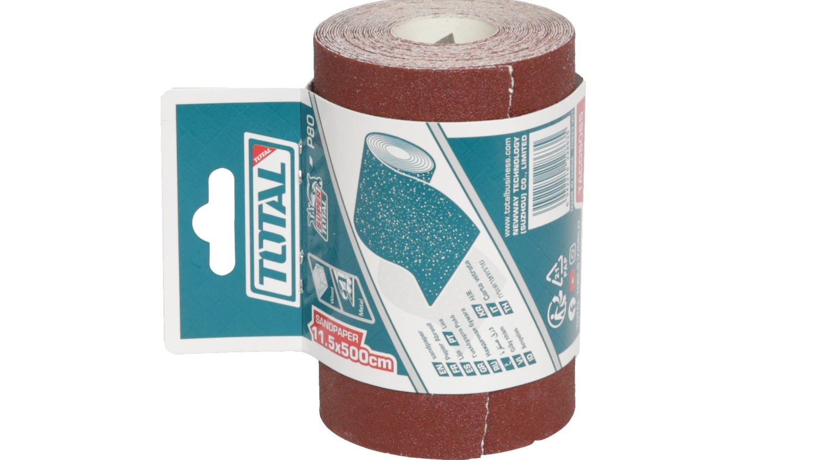 Total Sandpaper Roll 115mm x 5metre P40-P240 Various Grits
