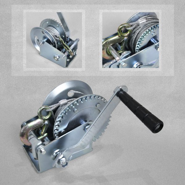 Pro Gen Tools 540kg Hand Winch With Cable
