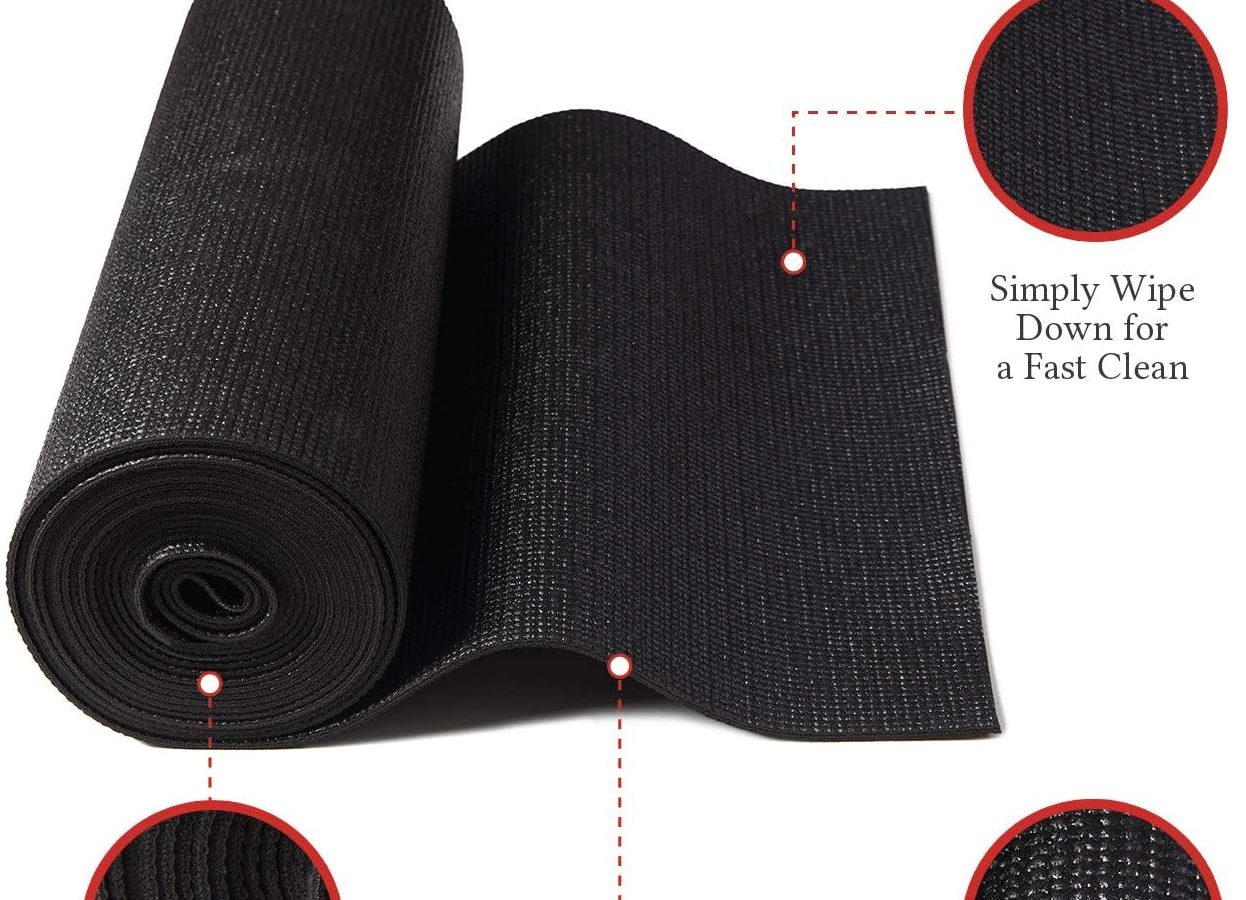 B&C Home Goods Toolbox Liner 18″ x 24′  – Black Roll