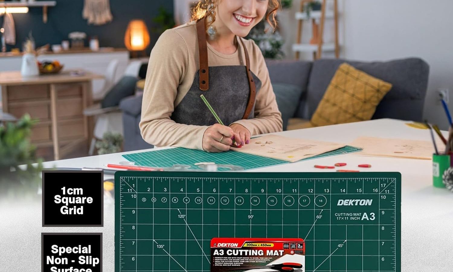 Dekton A3 Cutting Mat Green 300 x 450mm