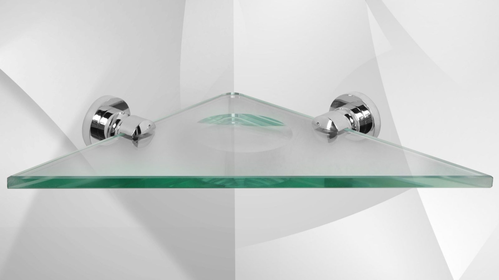 De L’eau Adagio Glass Corner Shelf/Soap Tray