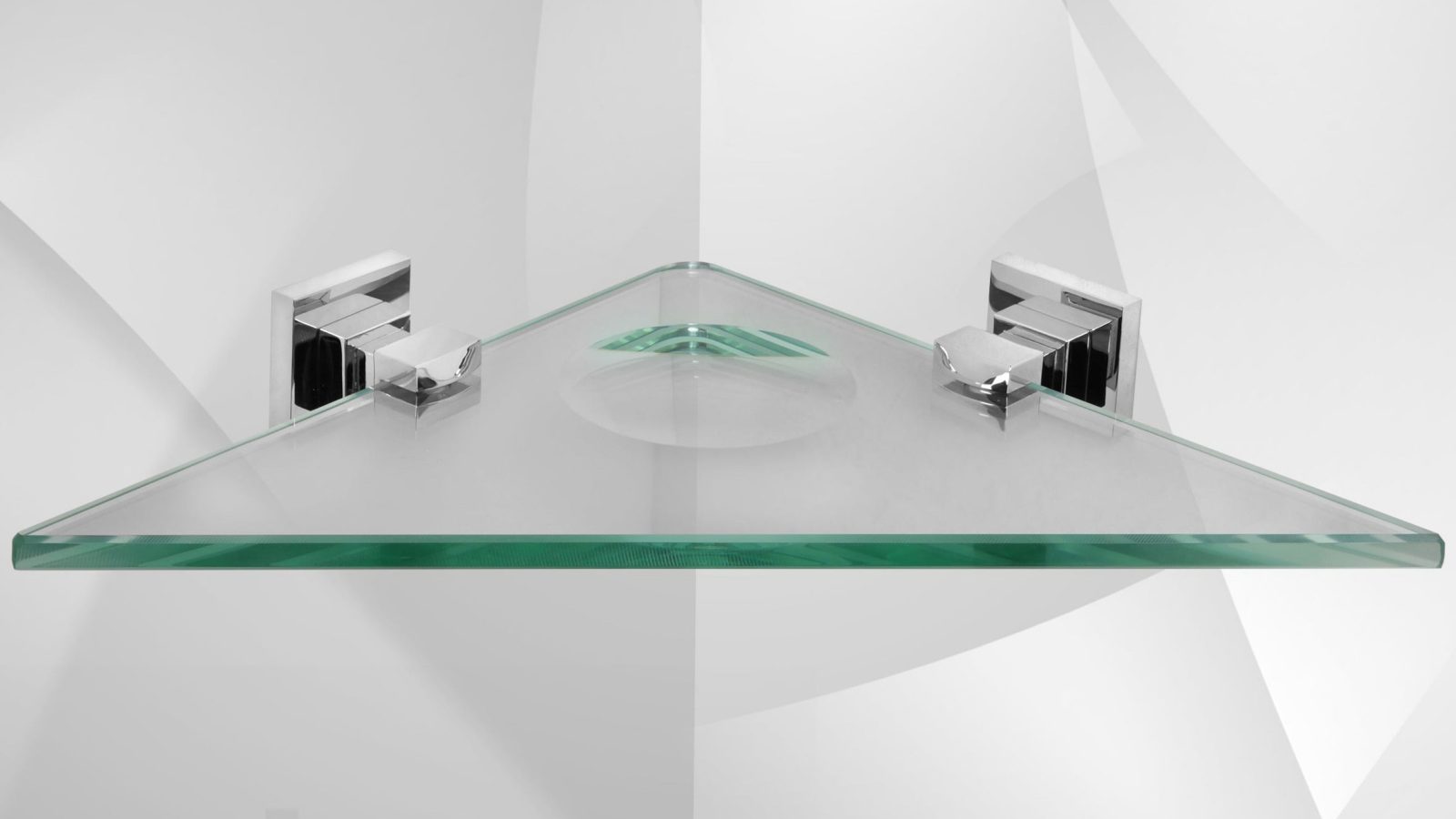 De L’eau Cadenza Glass Corner Shelf/Soap Tray