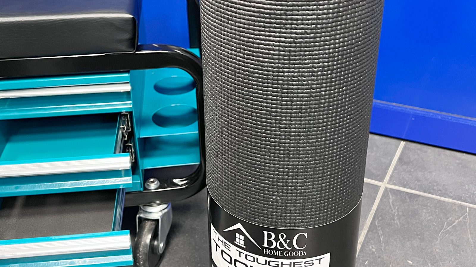 B&C Home Goods Toolbox Liner 18″ x 24′  – Black Roll