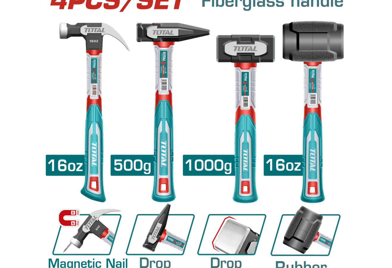 Total Hammer Set – 4pcs – THCH6004