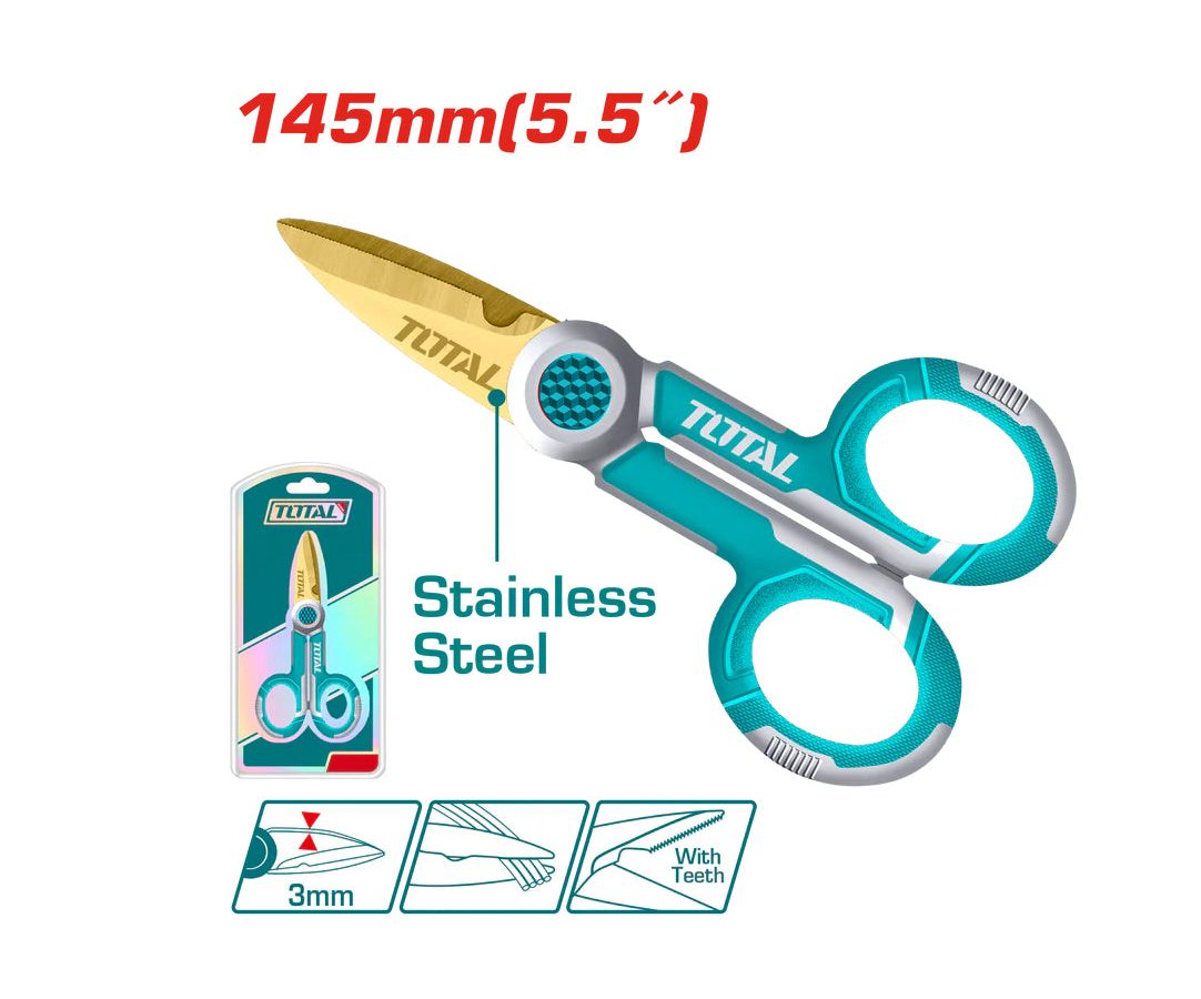 Total Electrician’s Scissors 145mm – THT1155871