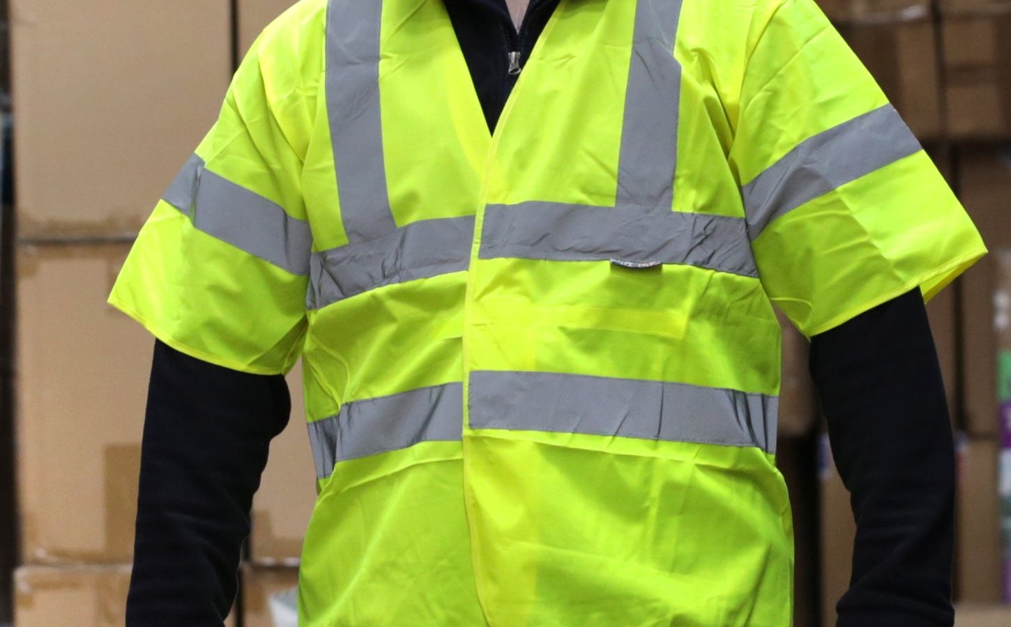 Vizwear JJB High Visibility Emergency Short Sleeve Jacket – One Size