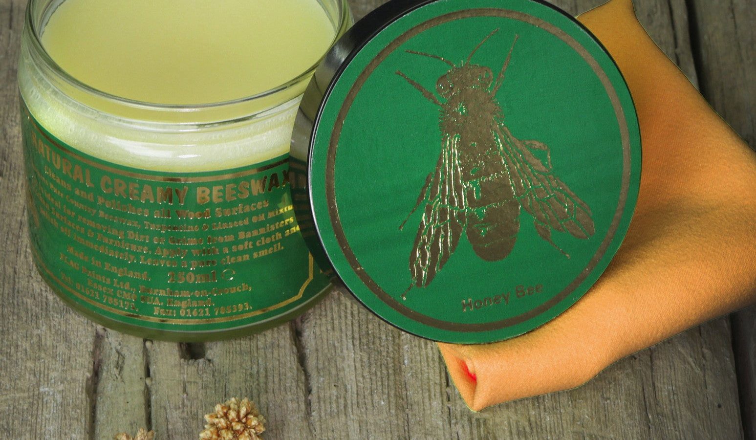 Natural Creamy Beeswax 250ml  Dark & Natural