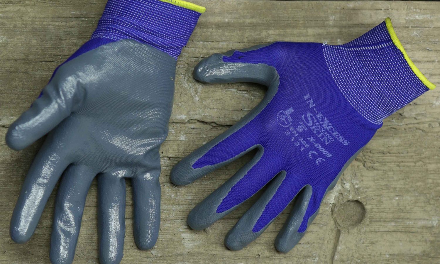 In-Excess Second Skin Multipurpose Gardening Anti-Slip Nitrile Gloves – Blue