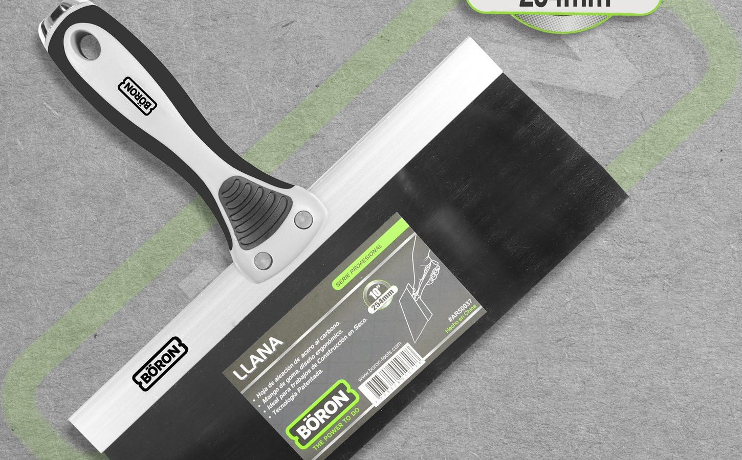 Boron Professional Tools Flat Drywall Taping Knife – 10″ (254mm)