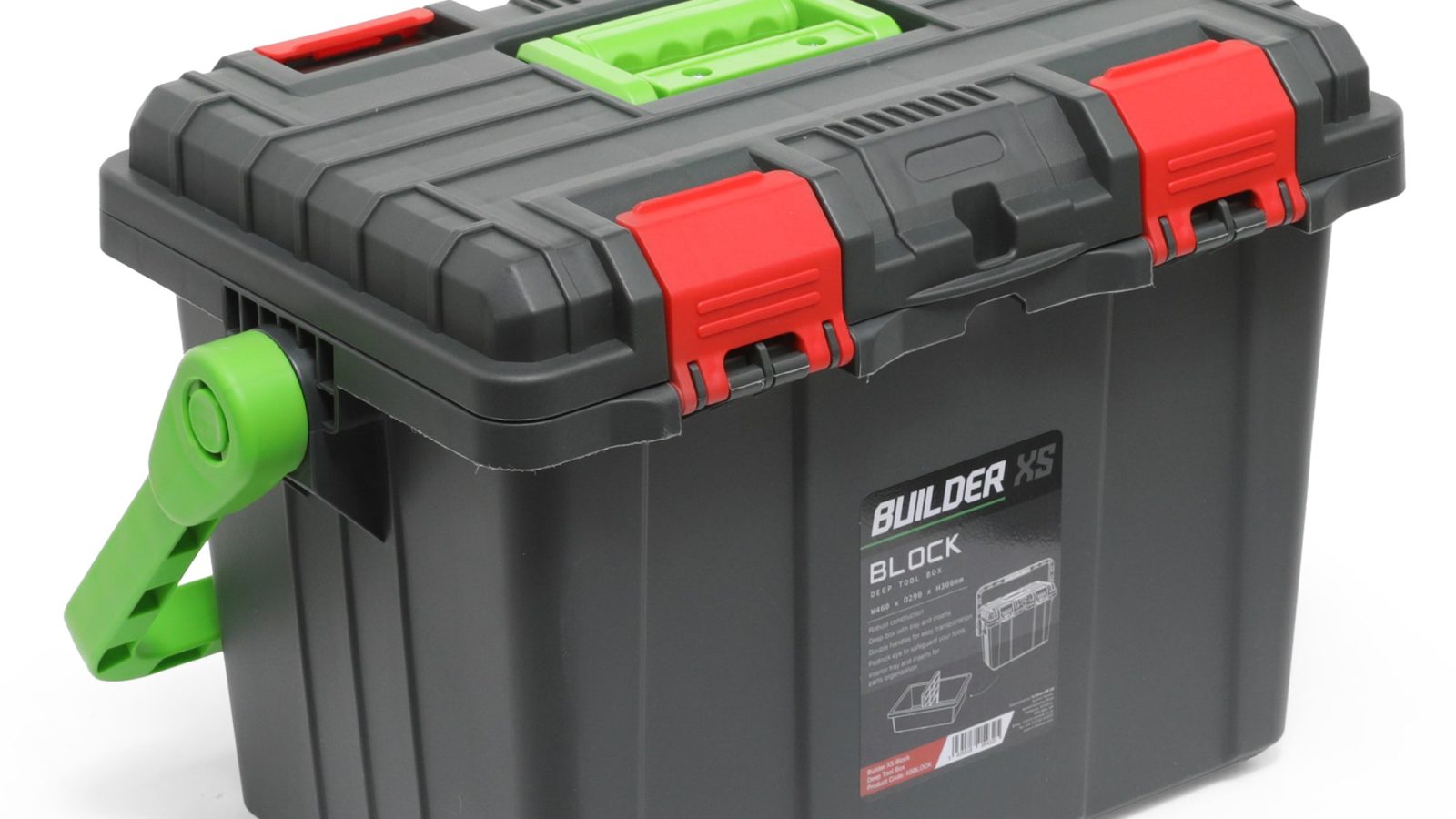 Builder Pro Block Deep Tool Box W460 x D290 x H300mm