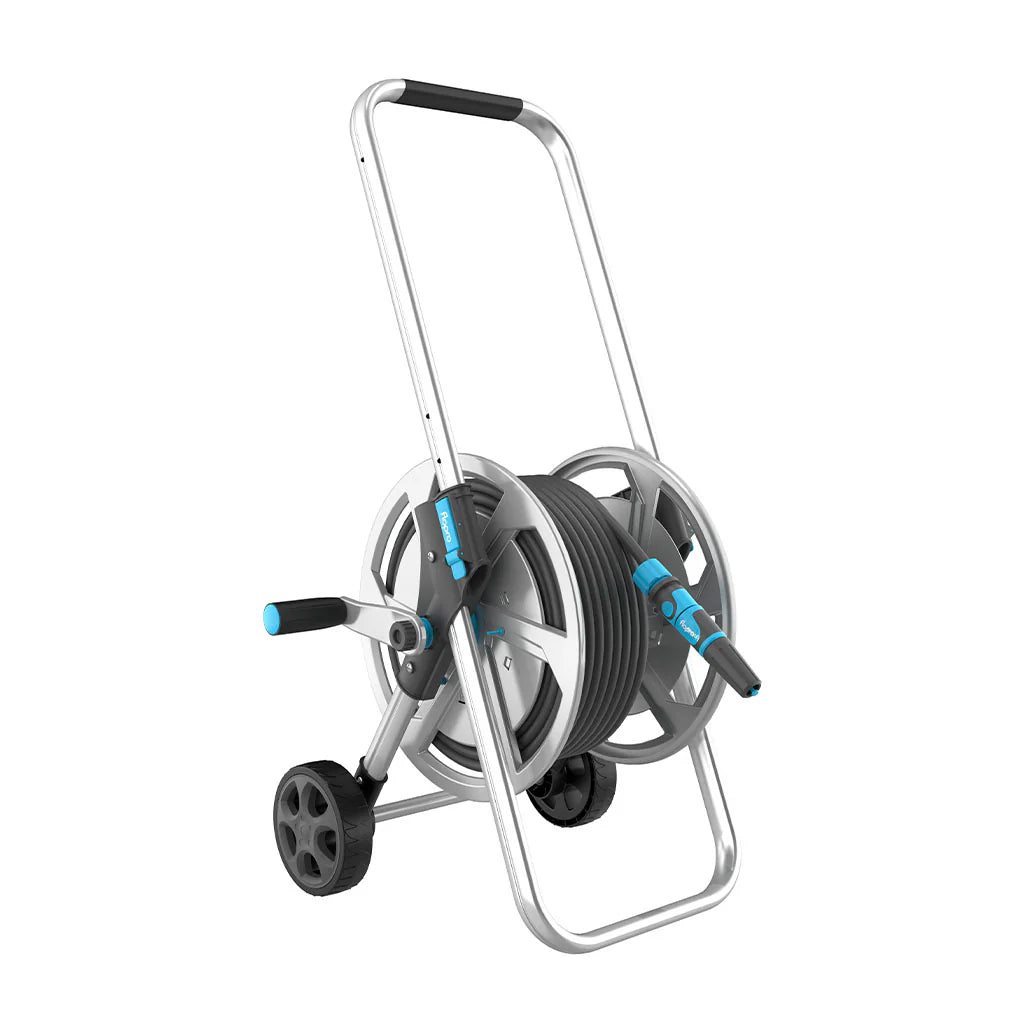 Flopro Heavy Duty Metal Hose Cart System with 25m hose