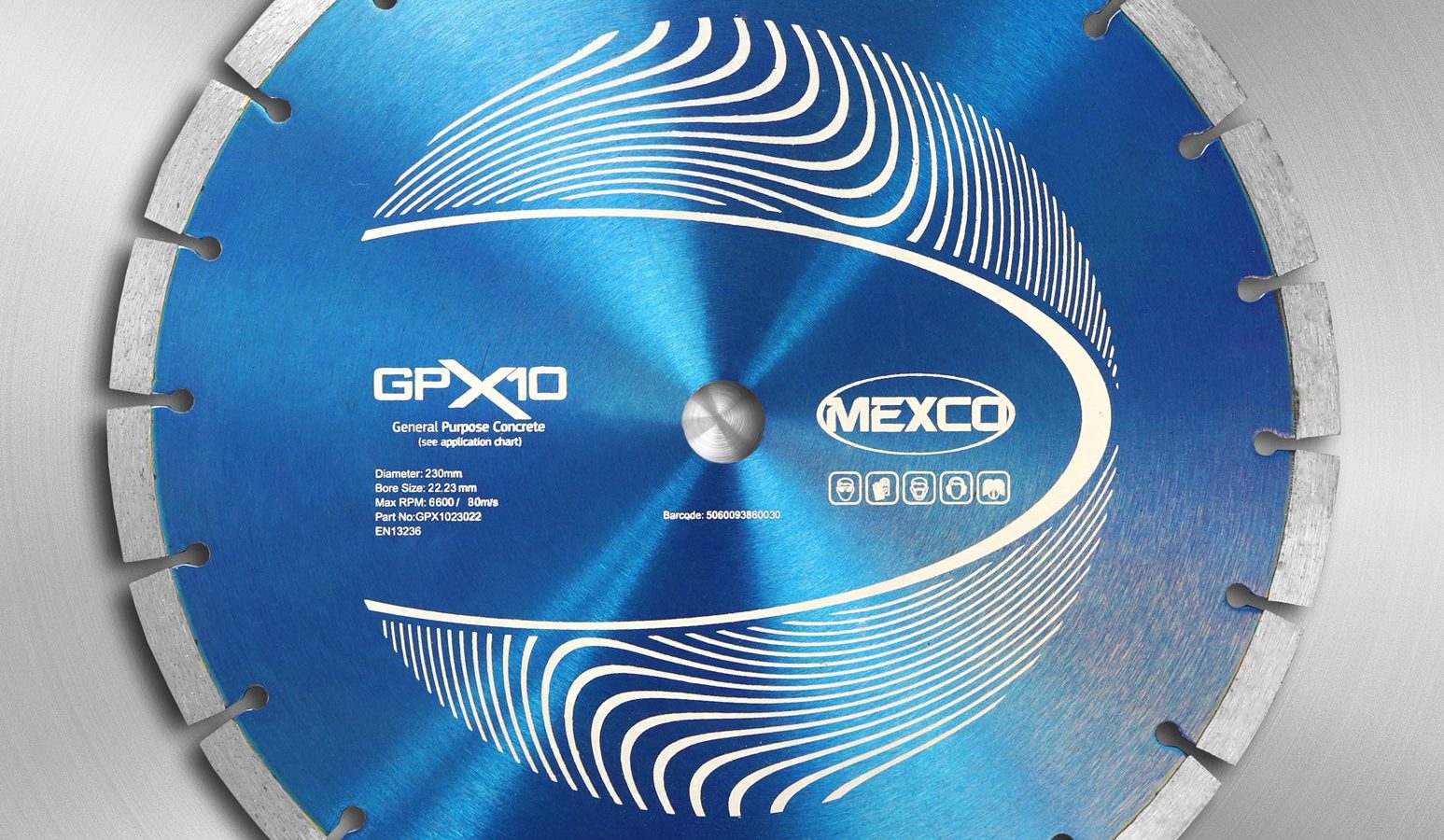 Mexco Professional GPX10 Diamond Cutting Disc for Concrete 230mm