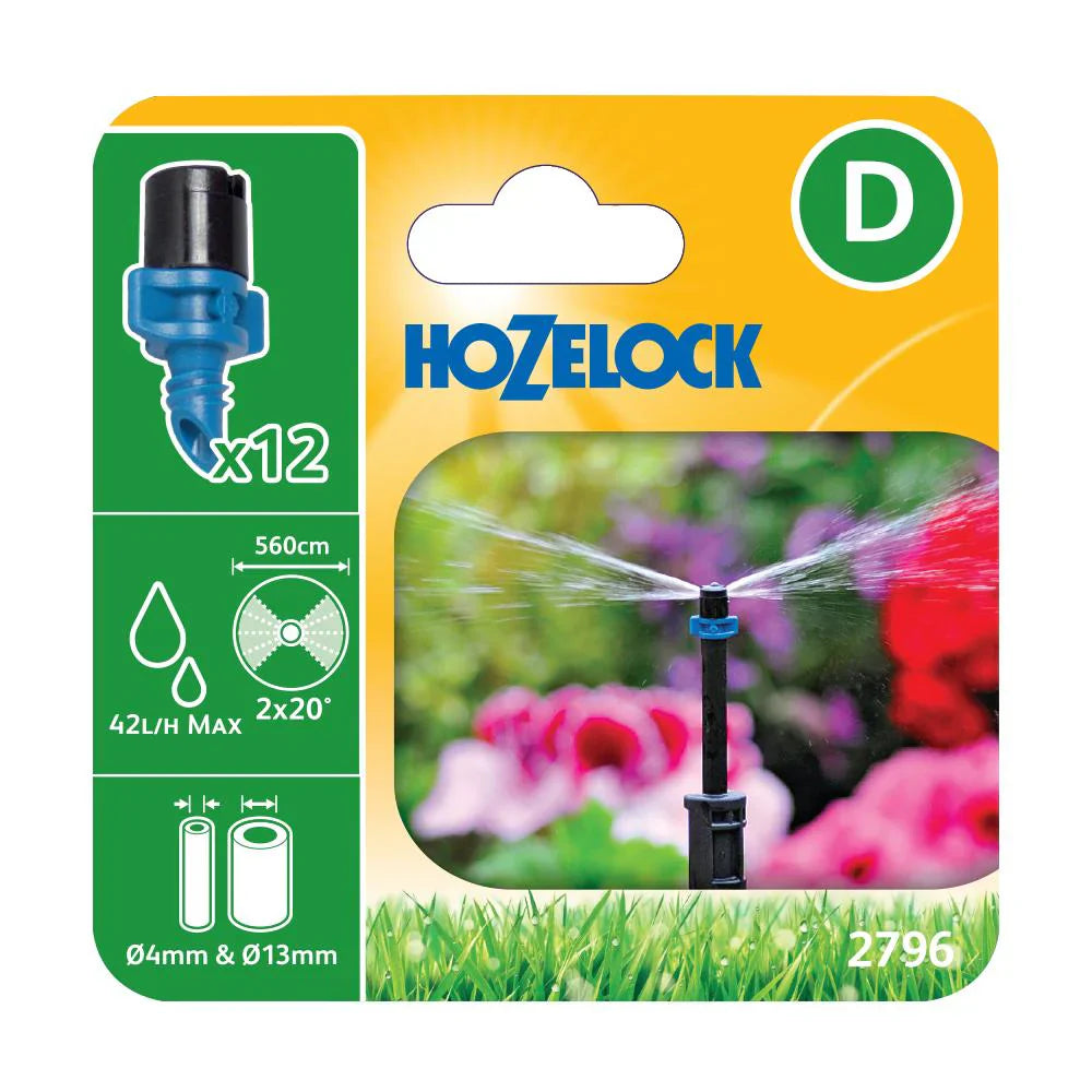 Hozelock 2796 Strip Micro Spray Jet 4mm & 13mm - Pack of 12