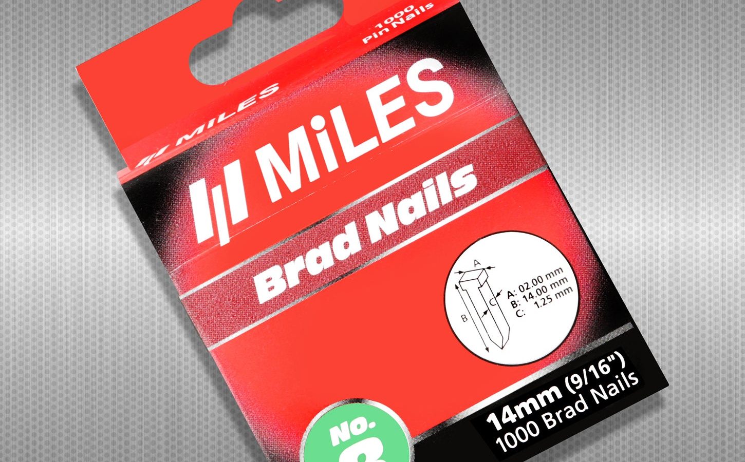 Miles Staple Brad Nail Gun Refill Staples No.8 – 14mm (9/16″)