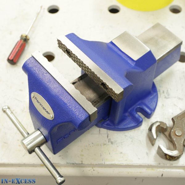 Perimeter 4" Machine Bench Vice 100mm Heavy Duty Cast Iron Fixed Base Workshop
