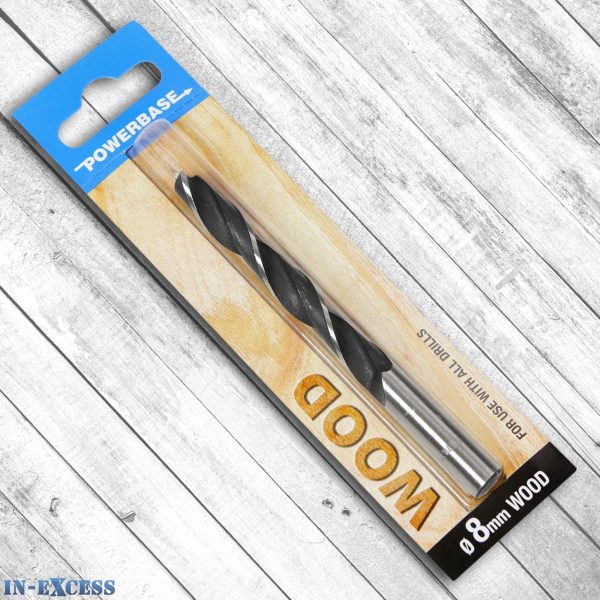 Powerbase Wood Drill Bit 8mm