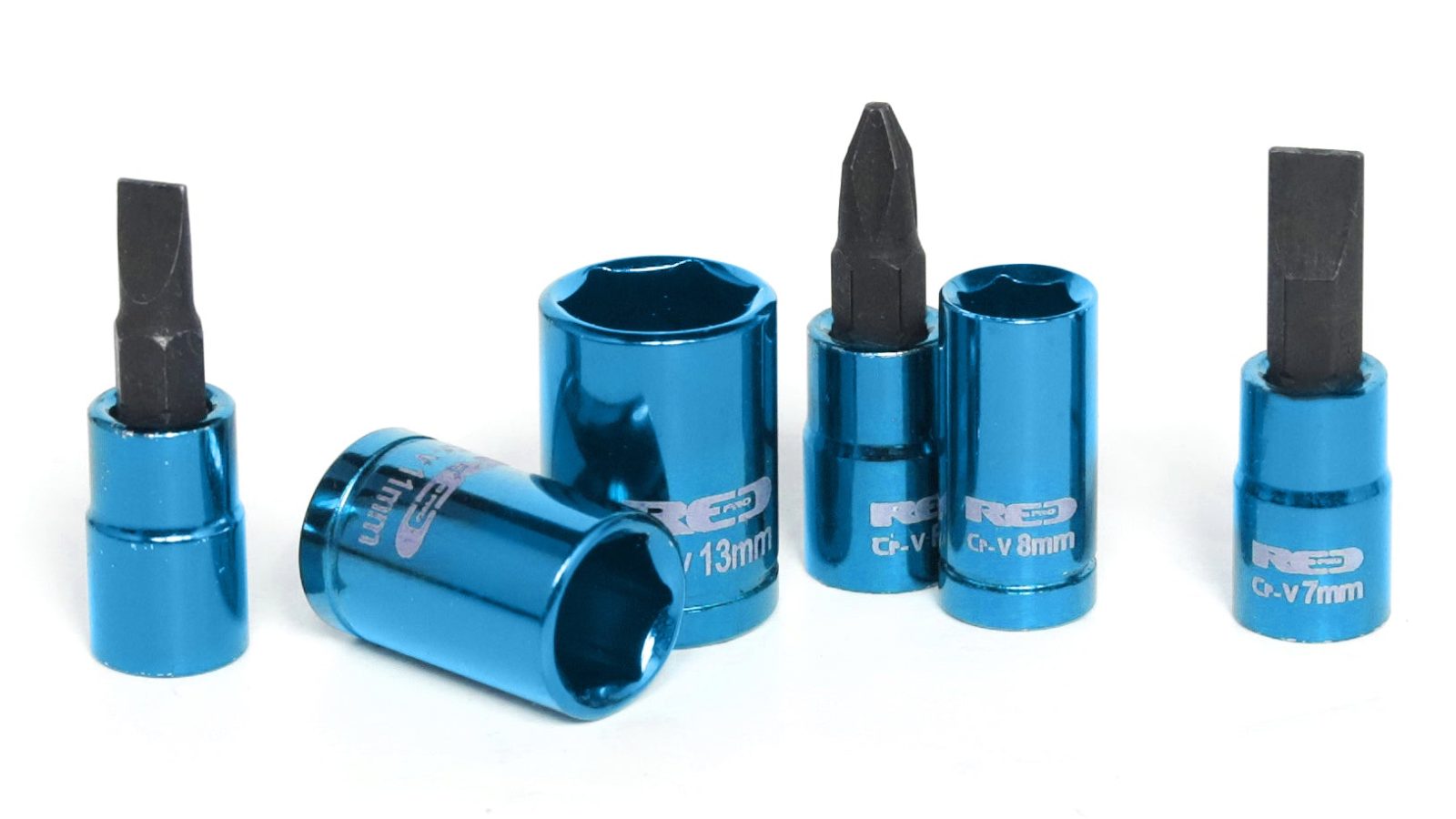 Red Pro Tools 23pc Socket Set 1/4″ Drive (6.00 Series) – Blue