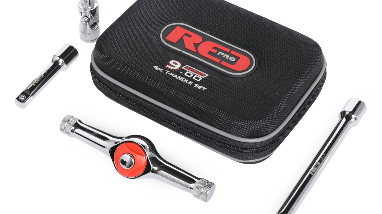 Red Pro Tools 4pc T-Handle Set 3/8″ Drive (9.00 Series)