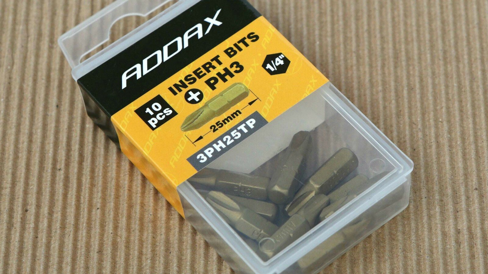 ADDAX Timco 25mm PH3 3PH25TP Premium Screwdriver Bits 1/4″ – Box of 10
