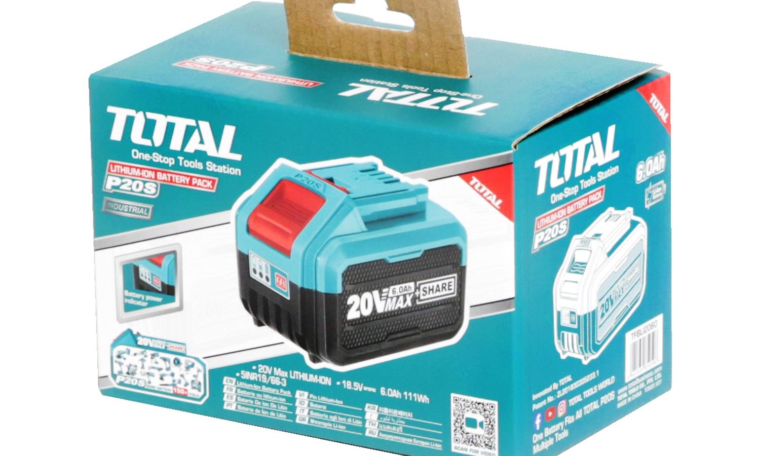 Total Li-Ion 20V 6.0Ah Battery Pack – TFBLI2060