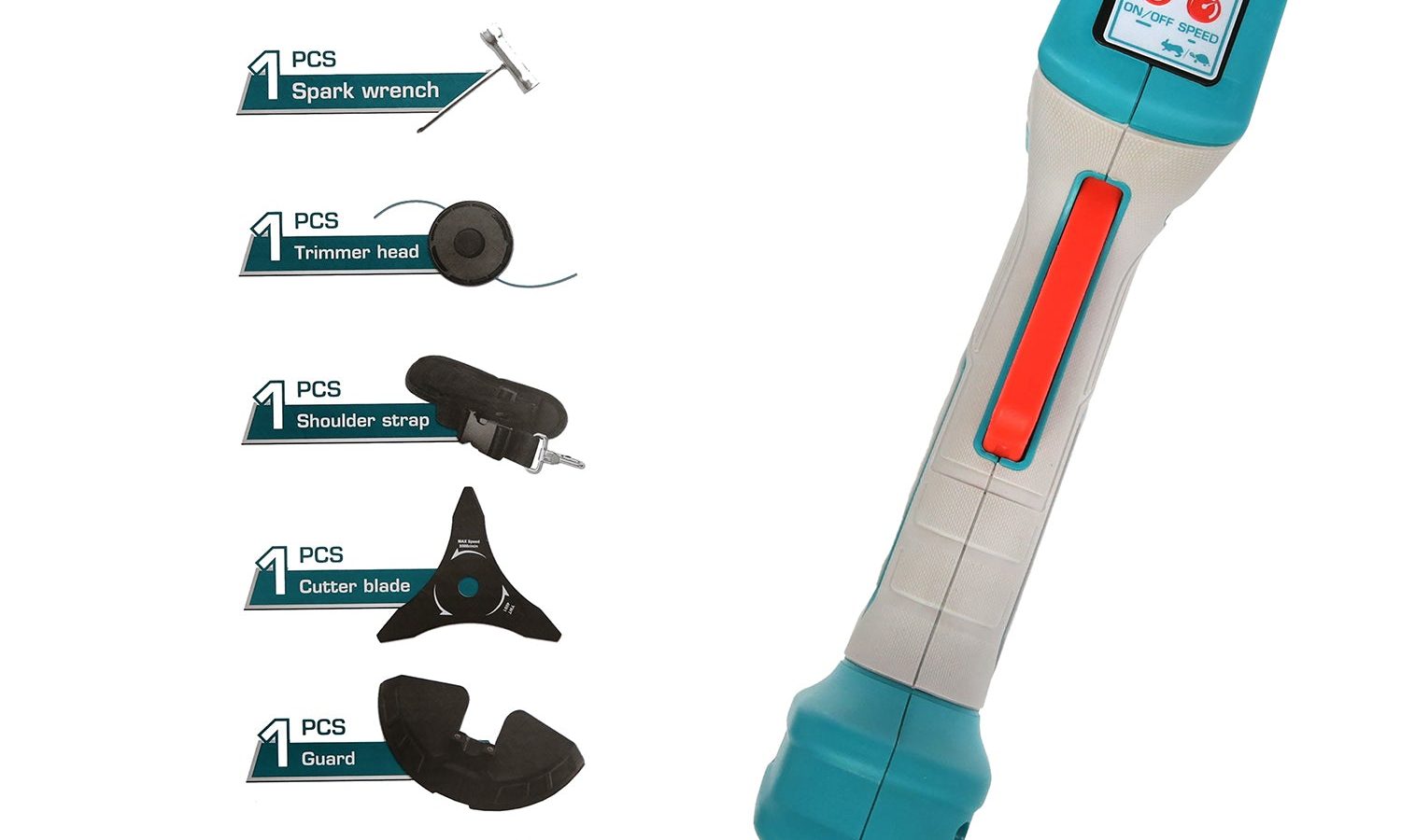 Total Li-Ion 40V Trimmer / Brush Cutter (with Batteries & Charger) – TSTLI202521