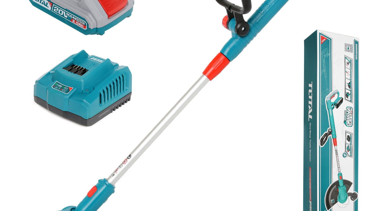 Total Li-Ion 20V Grass Trimmer (with Battery & Charger) – TGTLI203285