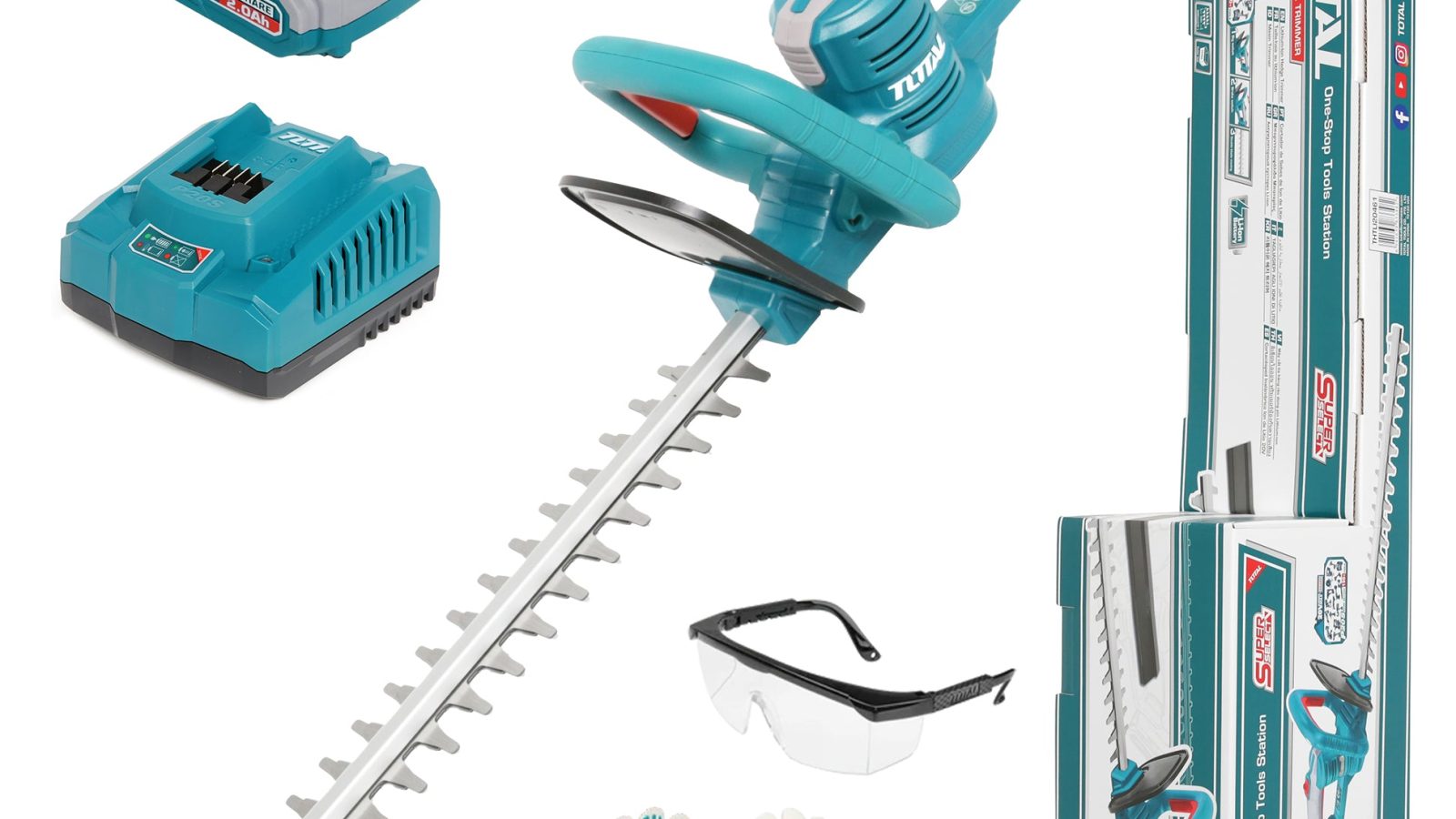 Total Li-Ion 20V Hedge Trimmer (with Battery & Charger) – THTLI20461