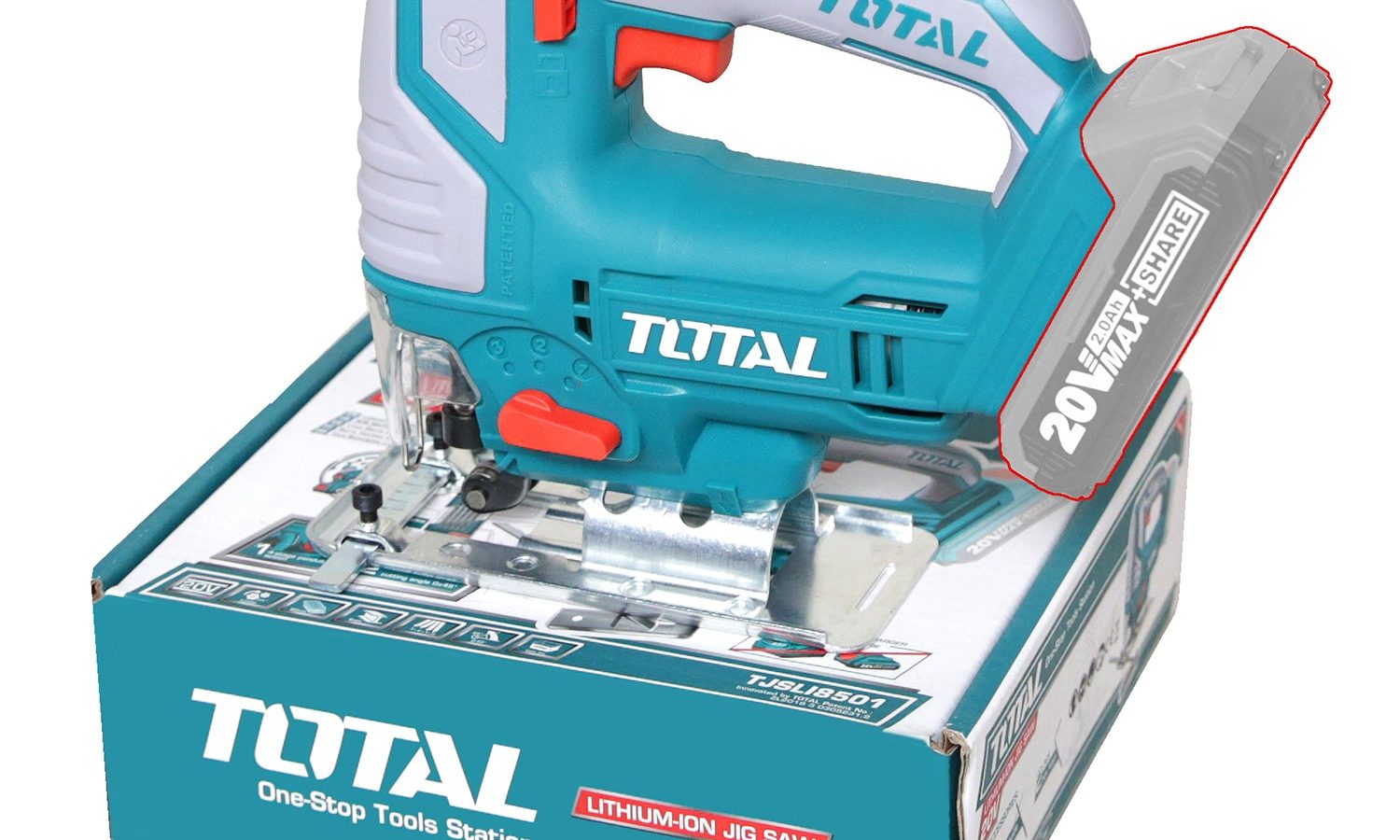 Total Li-Ion 20V Jig Saw (Battery not included) – TJSLI8501