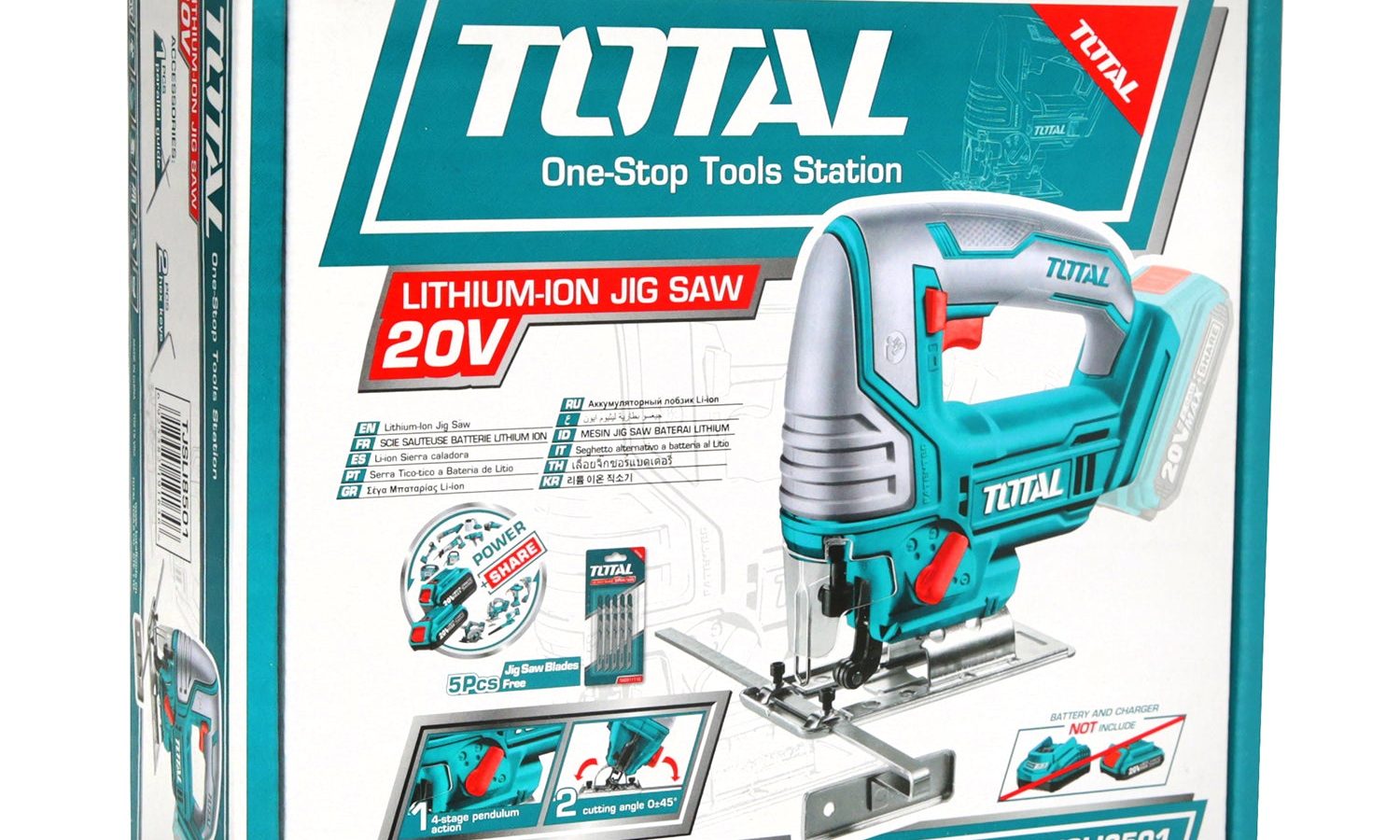 Total Li-Ion 20V Jig Saw (Battery not included) – TJSLI8501