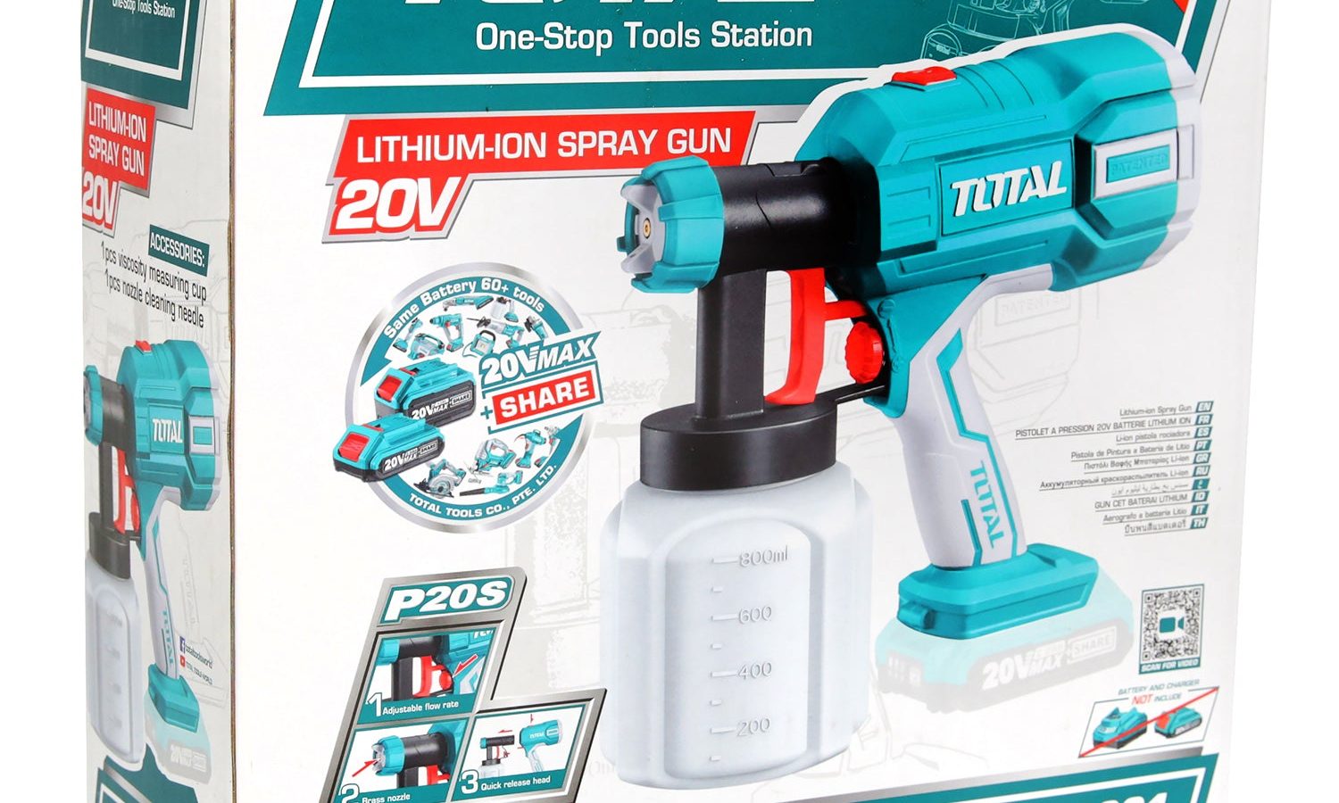 Total Li-Ion 20V Spray Gun (Battery not included) – TSGLI2001
