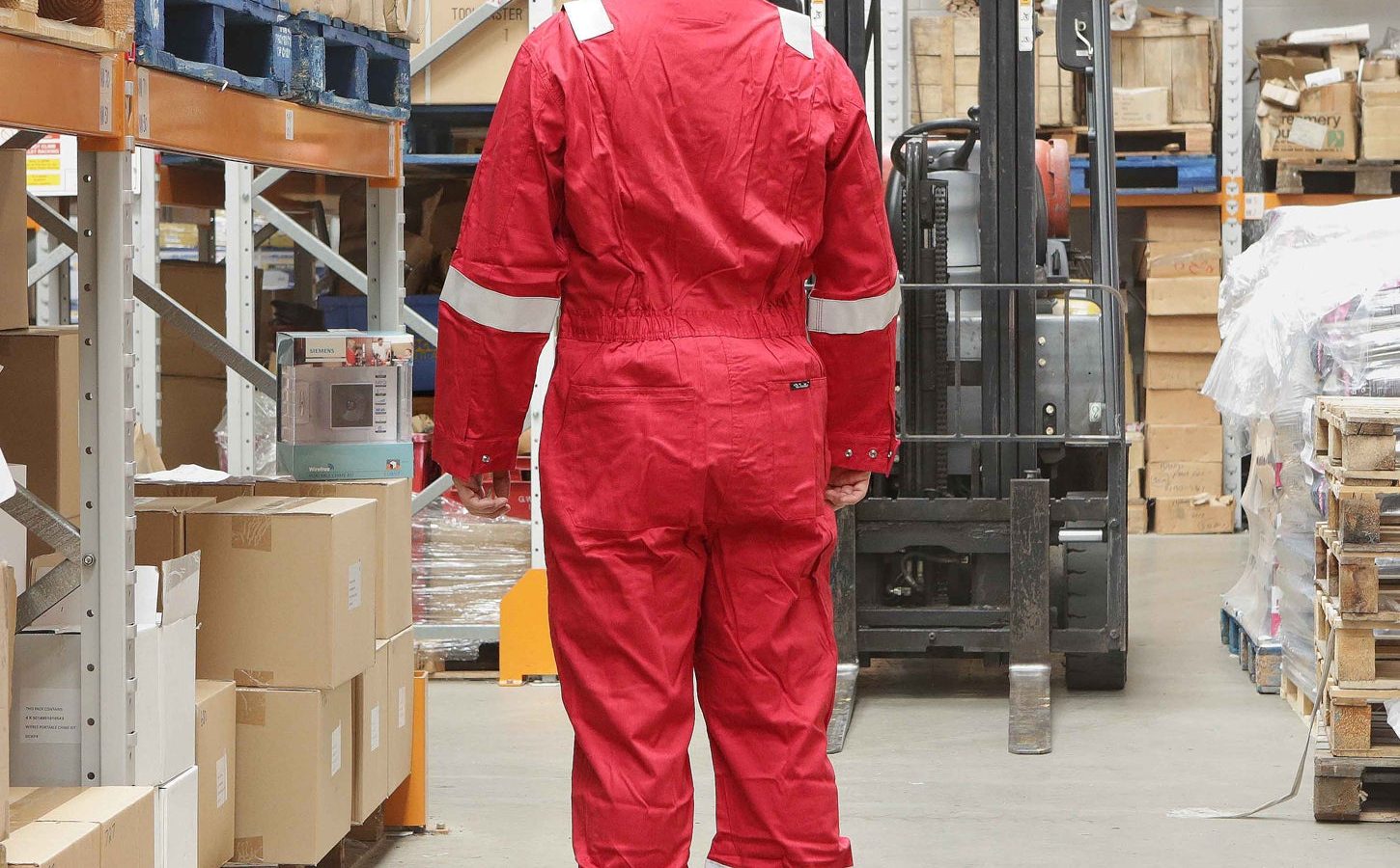 Walls FR Flame Resistant Boiler Work Wear Overalls – Red