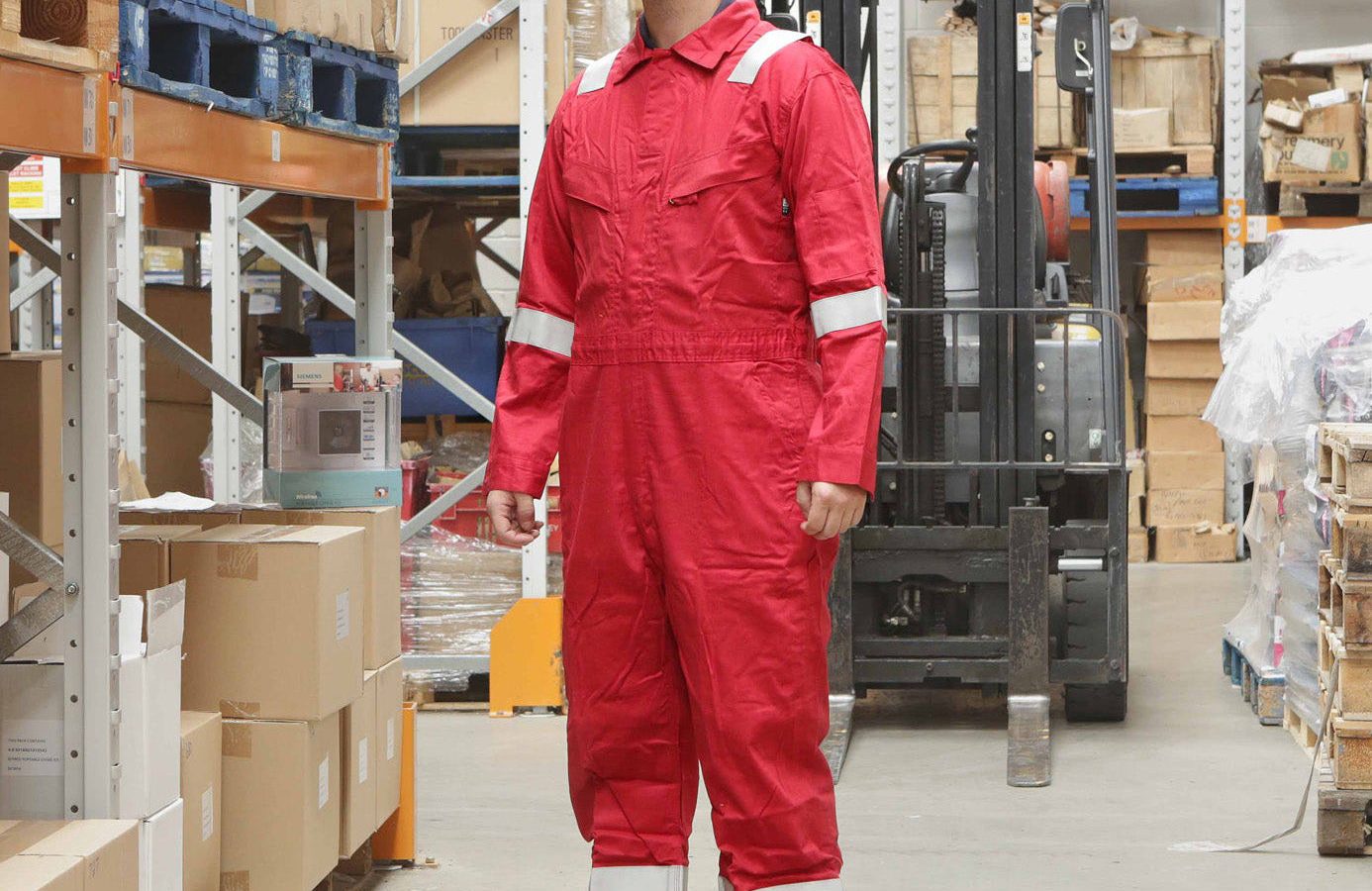 Walls FR Flame Resistant Boiler Work Wear Overalls – Red