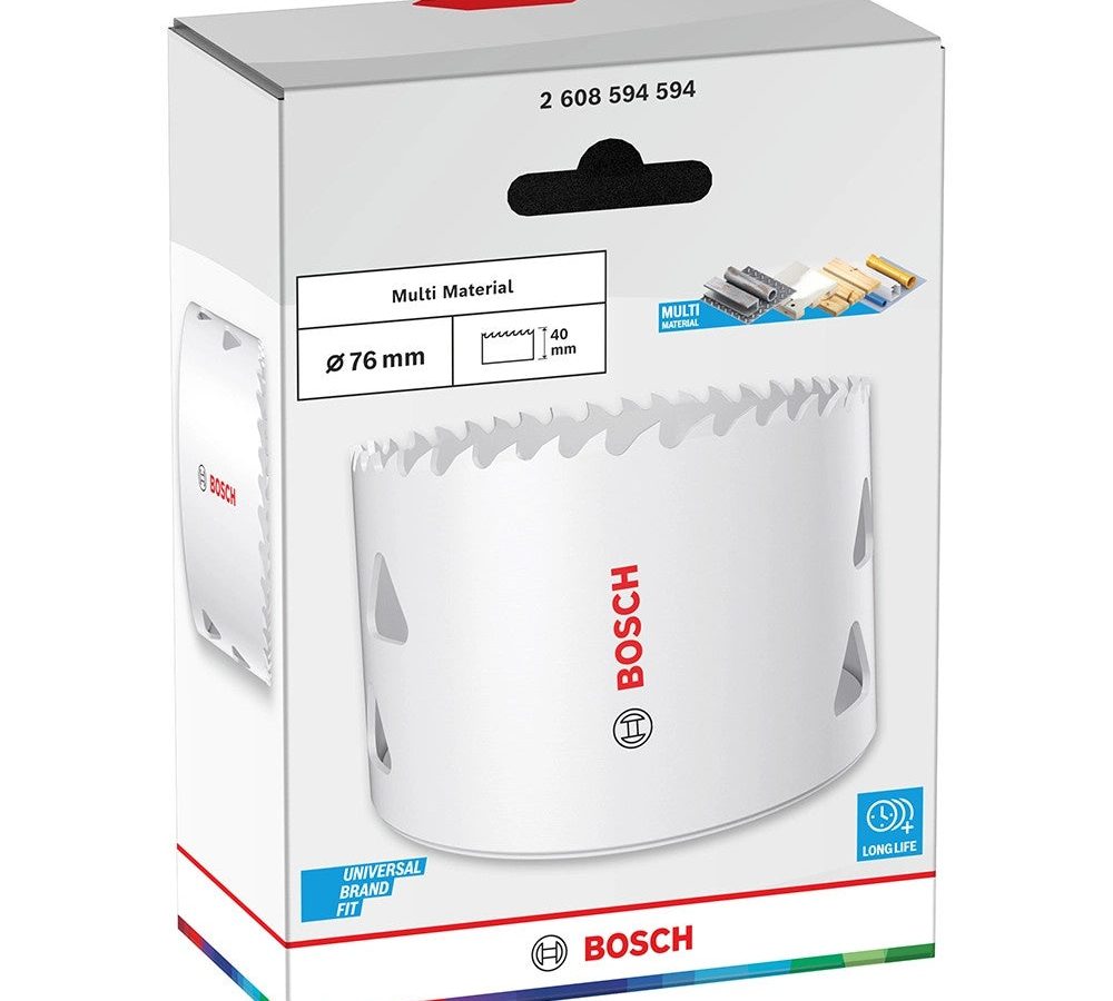 Bosch 2608594594 Multi Material Threaded Hole Saw 76 x 40mm