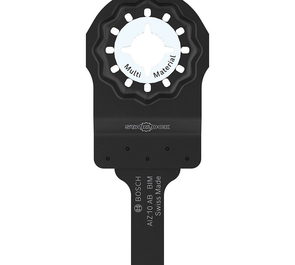 Bosch 2608669253 AIZ 10 AB Bi-Metal Starlock Plunge Cut Multi-Tool Blade for Wood & Non-Ferrous Metal 10 x 25mm