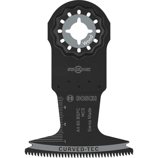 Bosch 2608669258 AII 65 BSPC HCS Starlock Plunge Cut Multi-Tool Blade for Wood 65 x 40mm