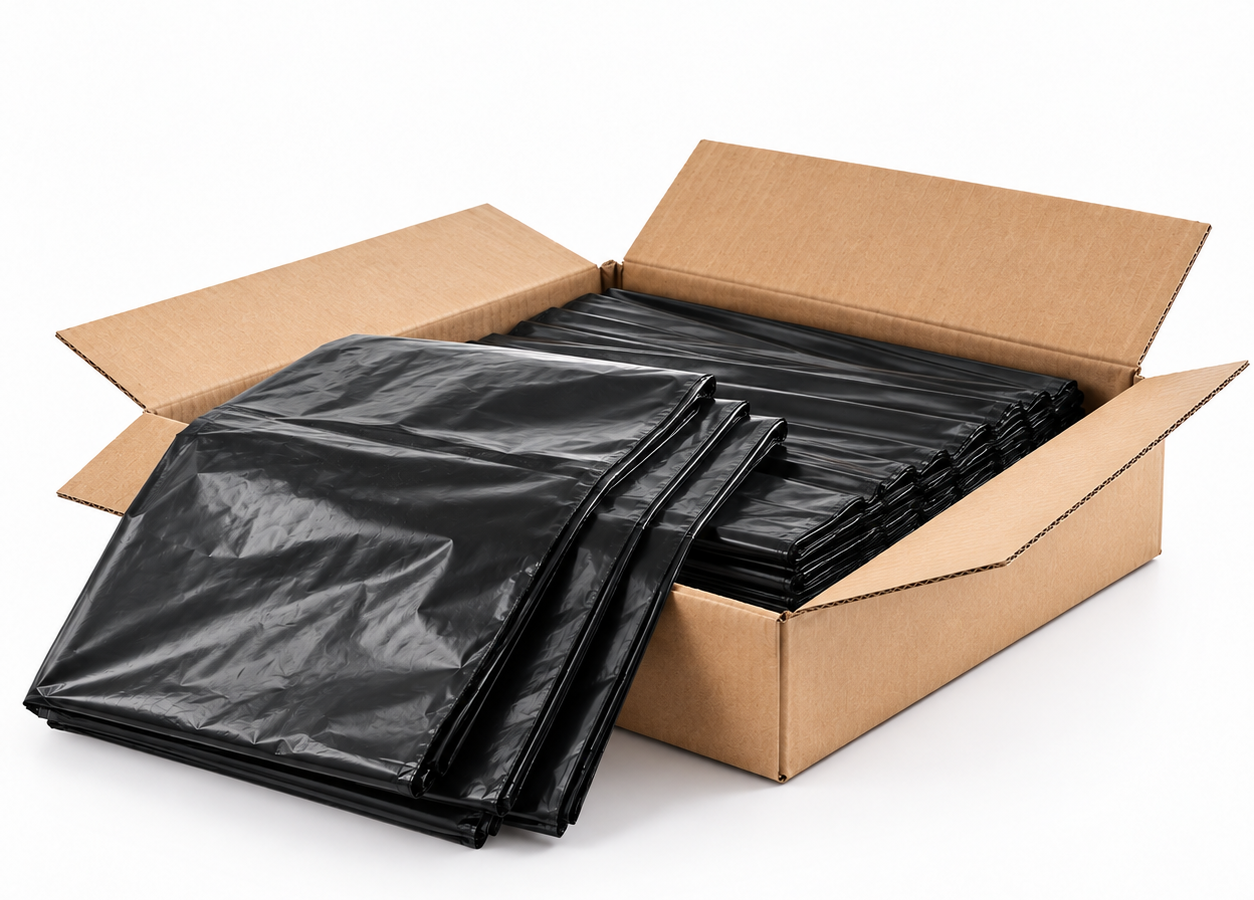 Punchin Saturn Black Refuse Sacks 90L (Box of 200)