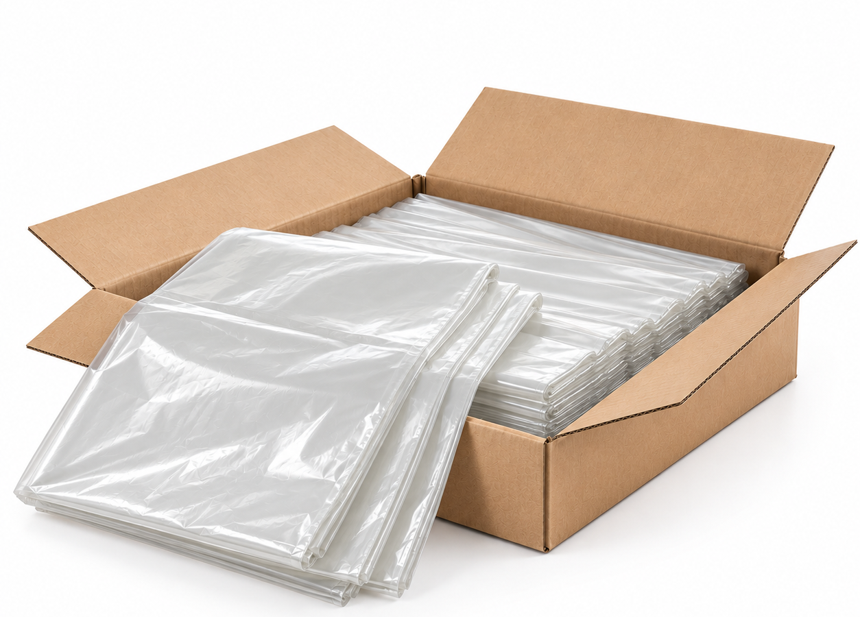 Punchin CLEARRUBBLE100 Clear Heavy-Duty Rubble Sacks 50L (Box of 100)