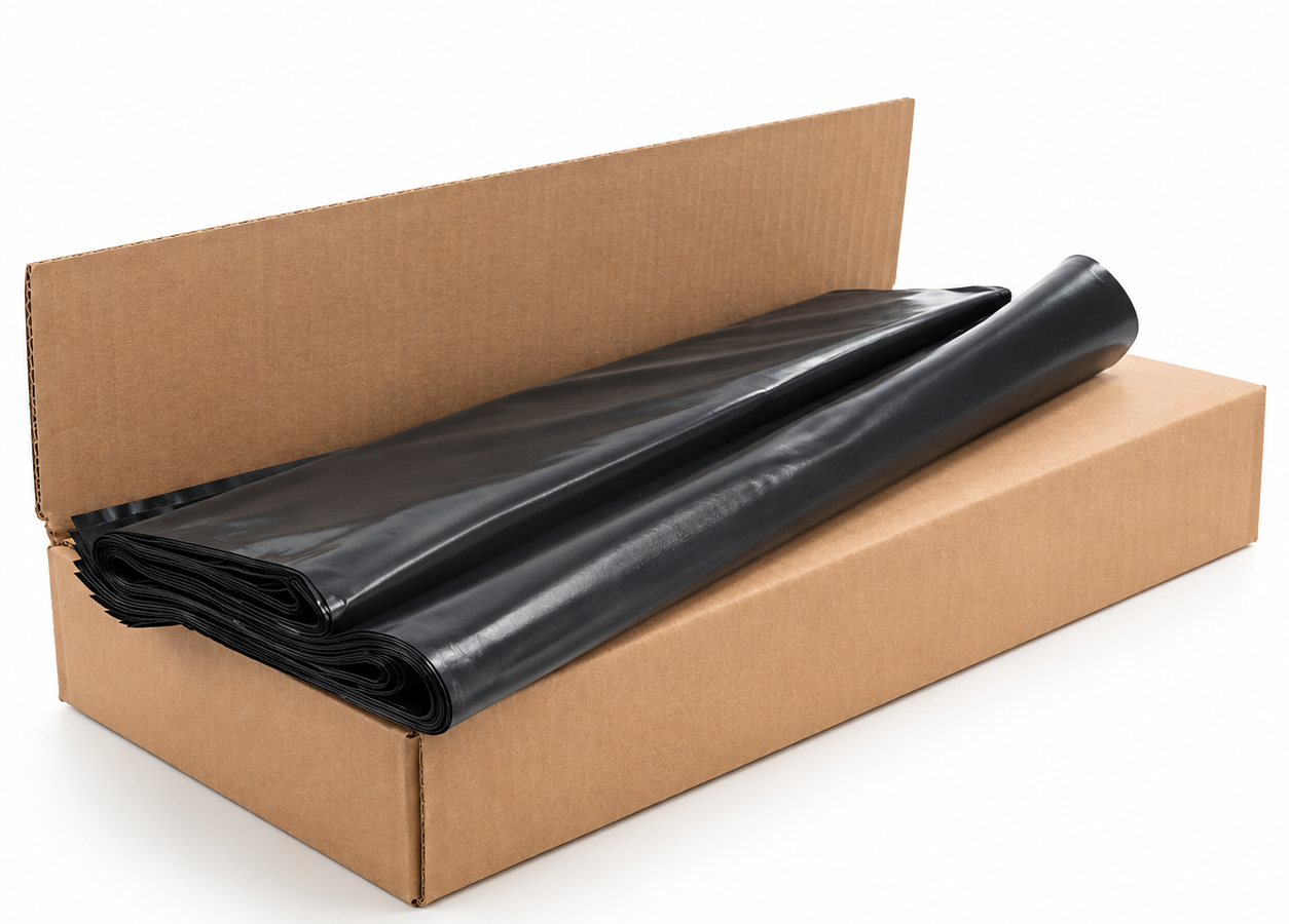 Punchin BLACKRUBBLE100 Black Heavy-Duty Rubble Sacks 50L (Box of 100)